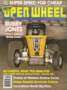 OPEN WHEEL 1987 FEB - STEVE GIOIA, NORM BATTEN, DENISE BENNET, ?47 JP MIDGET